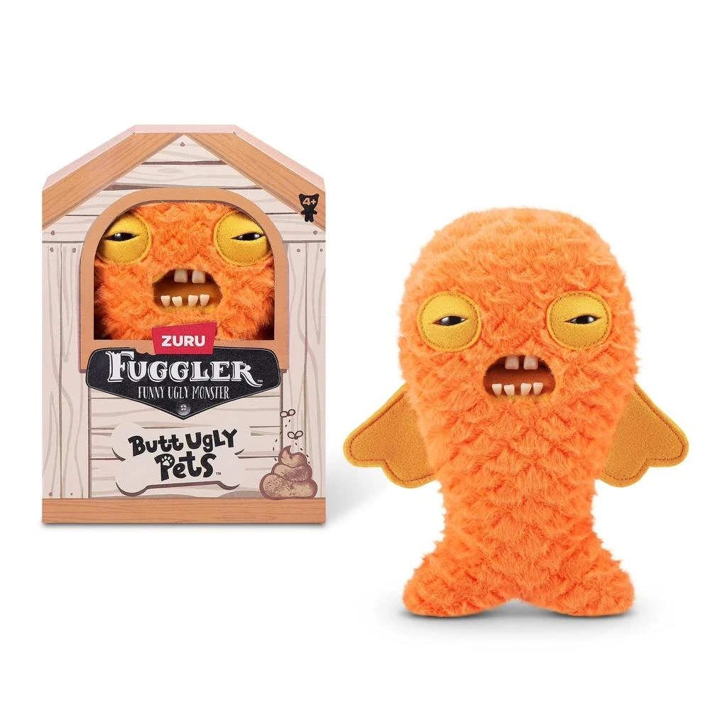 Fuggler Zuru  Butt Ugly Pets CodFather Orange Funny Ugly Monster Plush Toy 9 Inch