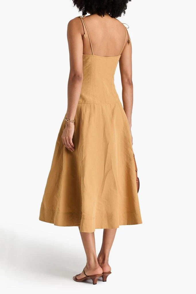 Ulla Johnson Batista cotton, linen and silk-blend midi dress 3