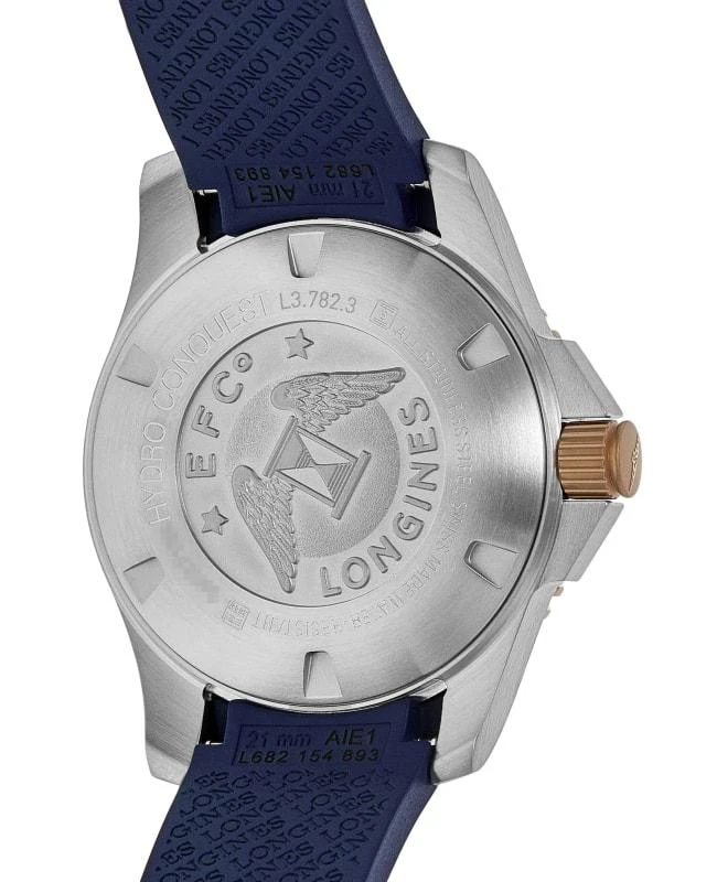 Longines Longines HydroConquest Automatic Blue Dial Rubber Strap Men's Watch L3.782.3.98.9 4