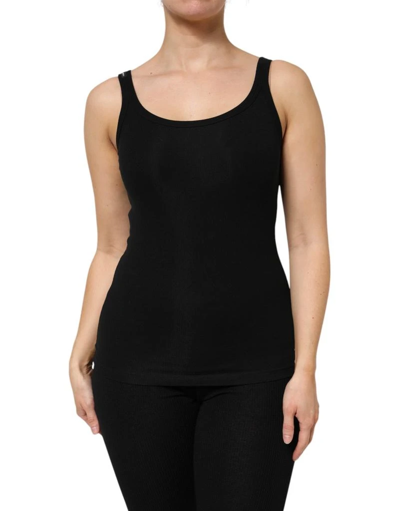 Dolce & Gabbana Cotton Stretch Sleeveless Women Tank Women's Top (Pre-Owned) 1