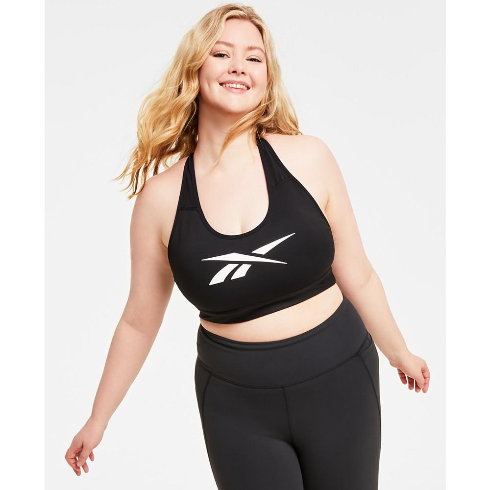 Reebok Plus Size Lux Vector Medium Impact Racerback Bra