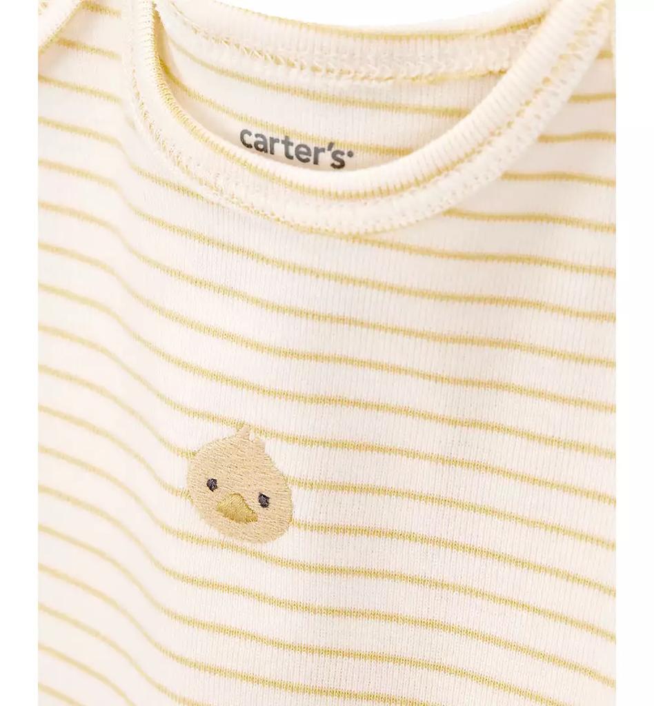 Carter
s Baby Little Hooded Cardigan, Duck Bodysuit 
Pants, 3 Piece Set