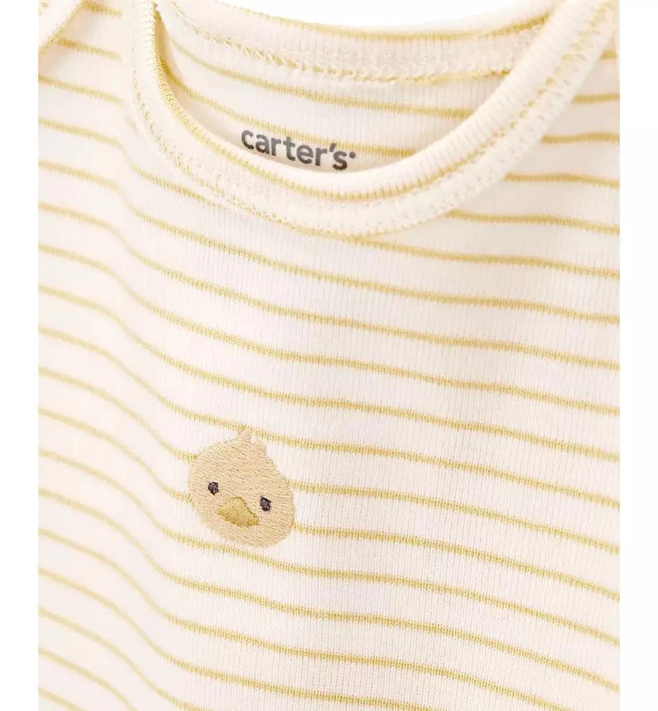 Carter
s Baby Little Hooded Cardigan, Duck Bodysuit 
Pants, 3 Piece Set 2