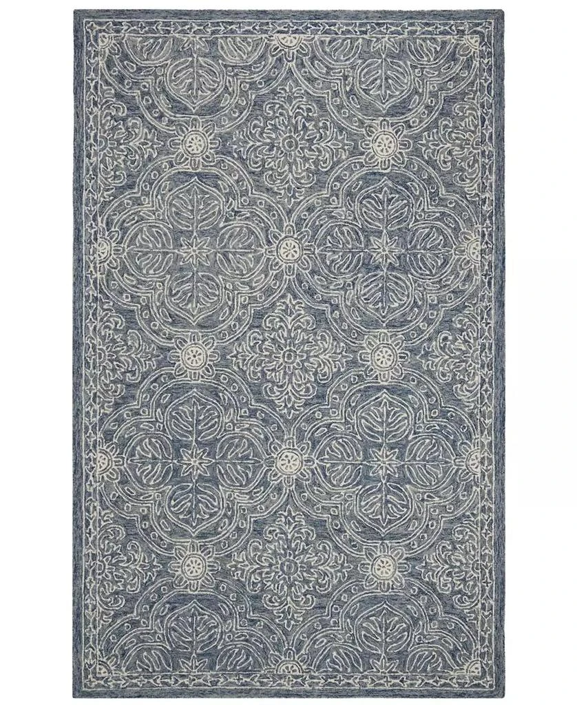 Ralph Lauren Etienne LRL6603M Blue and Ivory 9' X 12' Area Rug 1