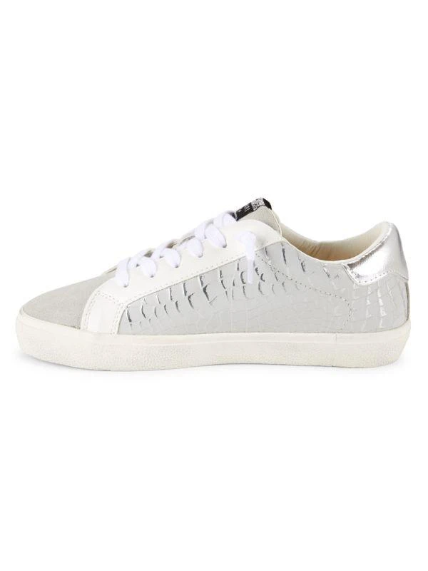 Vintage Havana Croco-Embossed Superstar Leather Sneakers 4
