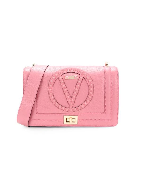 Mario Valentino Pyramid Stud Logo Shoulder Bag 1
