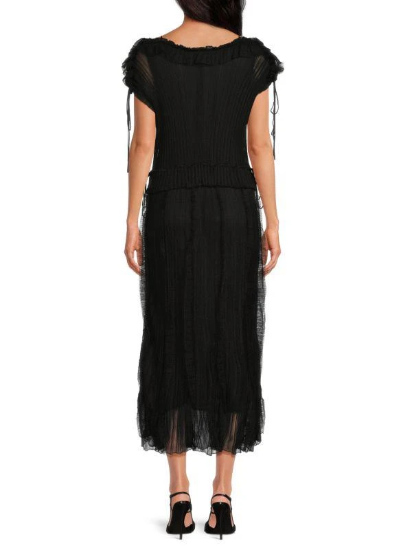 Valentino Sheer Knit Midi-Dress 2