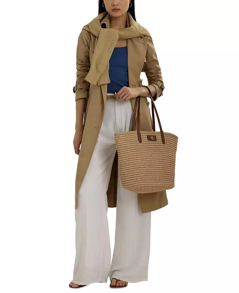 Ralph Lauren Straw Brie Tote Bag 2