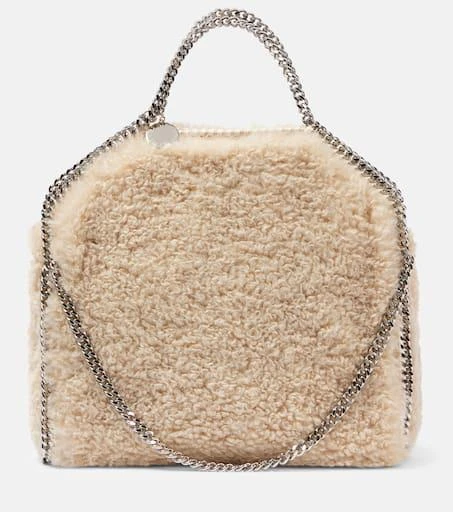 Stella McCartney Falabella Large faux shearling tote bag 1