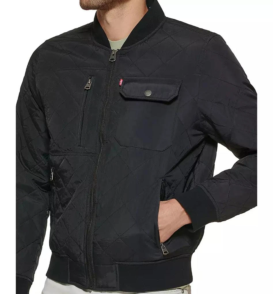 Levi's Men's Regular-Fit Diamond-Quilted Bomber Jacket 10