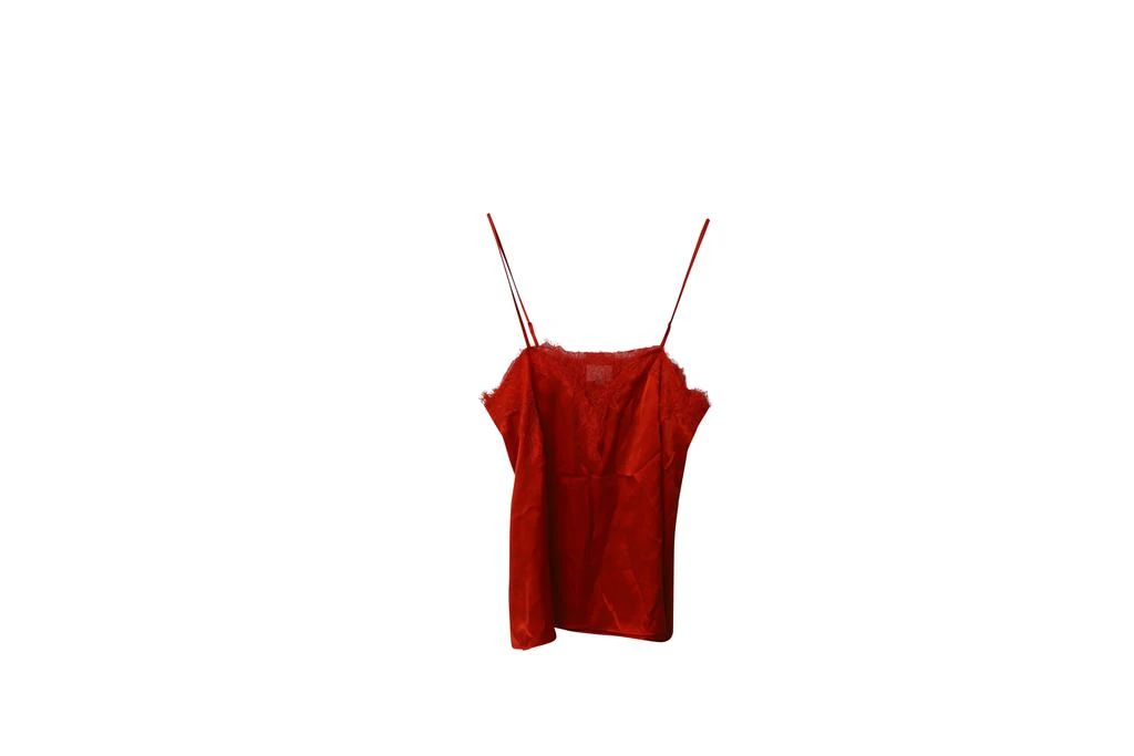CAMI NYC Lace Camisole in Red Silk 4