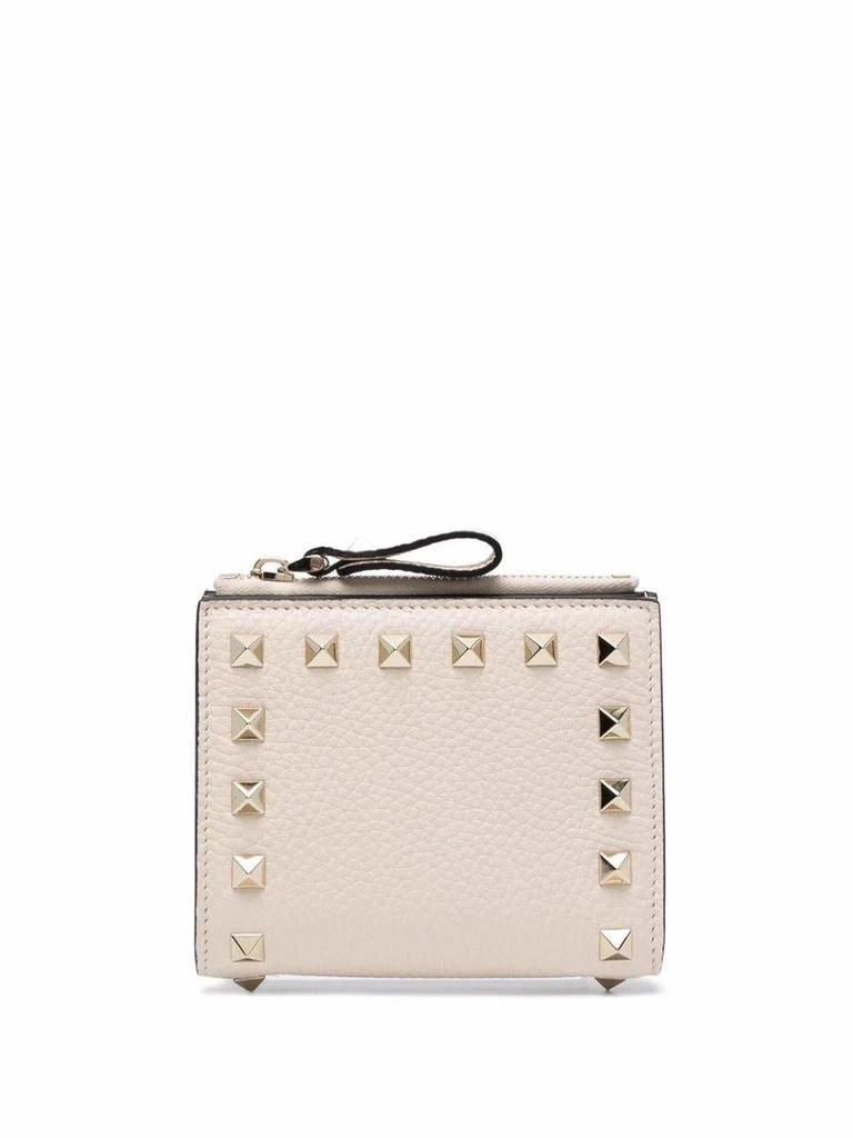 Valentino Valentino Garavani Rockstud Leather French Wallet 1