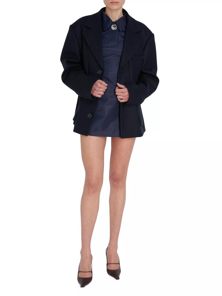 Meryll Rogge Men's Tailored Wool Short Coat