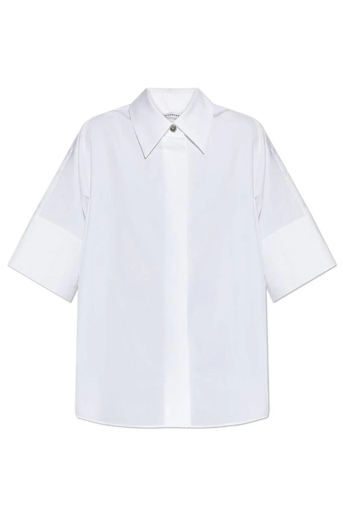 Givenchy Givenchy Collared Short-Sleeve Poplin Shirt 1