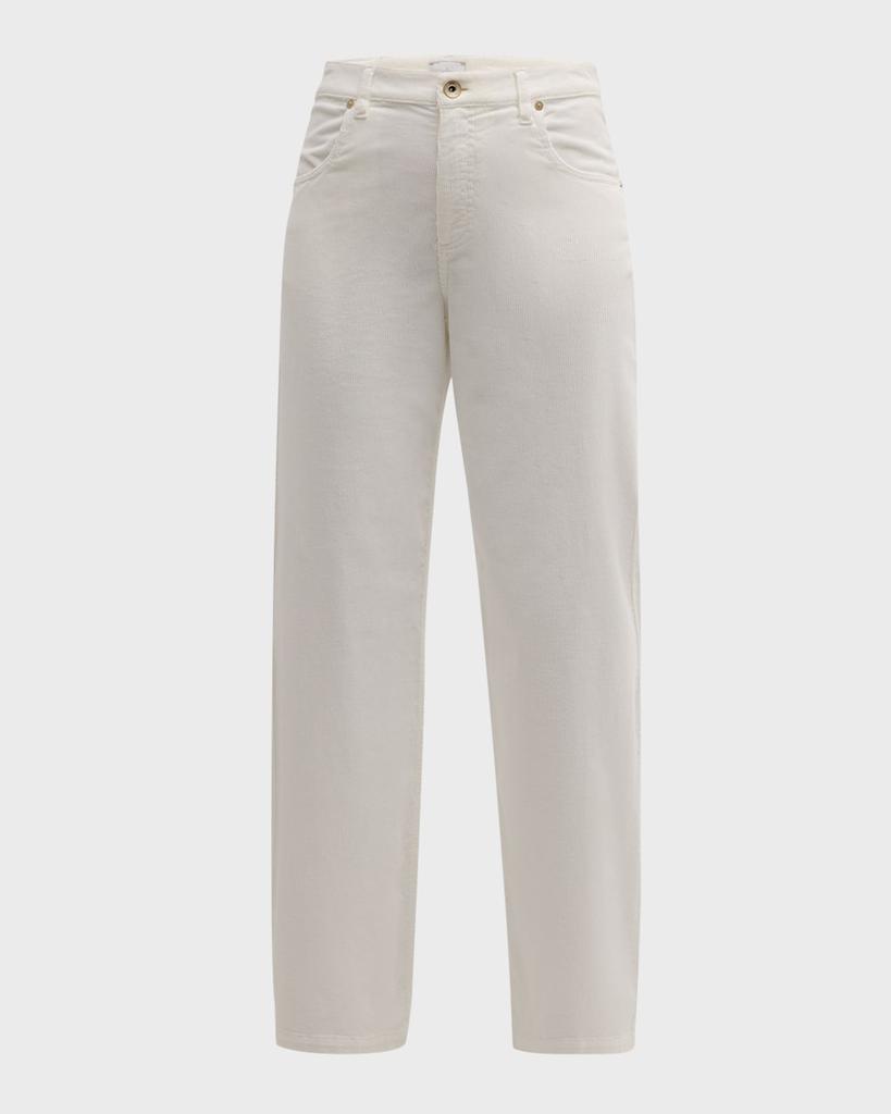 Eleventy High-Rise Corduroy Pants