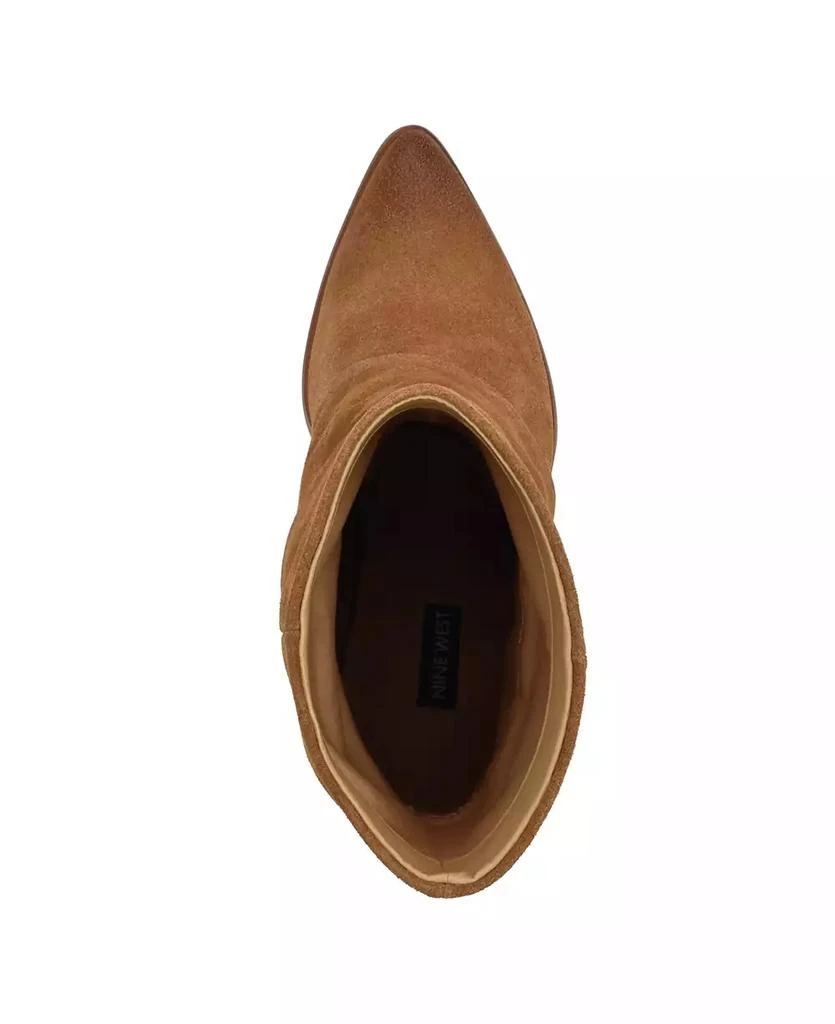 Nine West Women's Chaye Pointy Toe Block Heel Booties 4