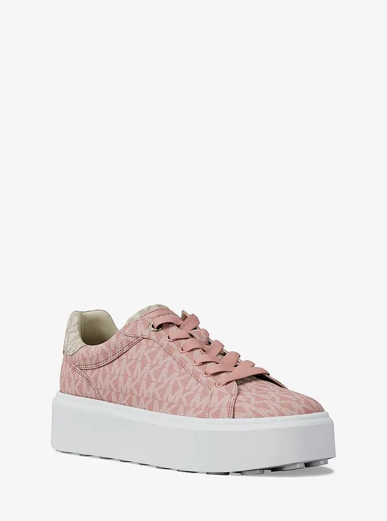 Michael Kors Romey Two-Tone Logo Platform Sneaker