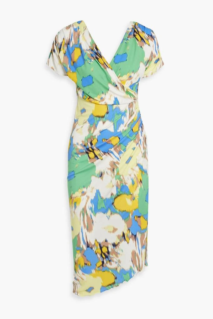 Diane von Furstenberg Havana wrap-effect printed jersey midi dress 1