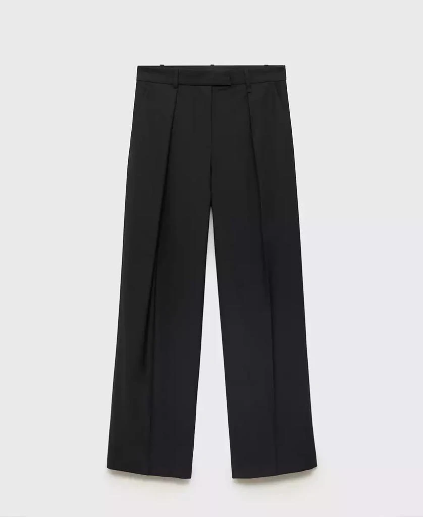 Mango Women's Straight-Fit Pleated Pants 5