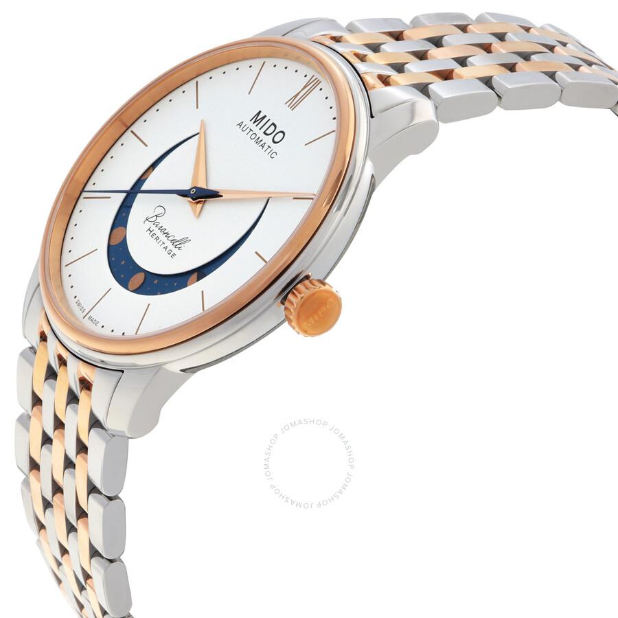 MIDO Baroncelli Smiling Moon Automatic White Dial Men's Watch M0274072201001