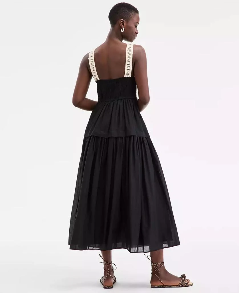 On 34th Women's Cotton Voile Crochet-Bodice Dress, Exclusively at Macy's 2