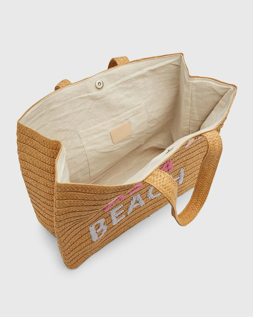 BTB Los Angeles Salty as a Beach Straw Tote Bag 3
