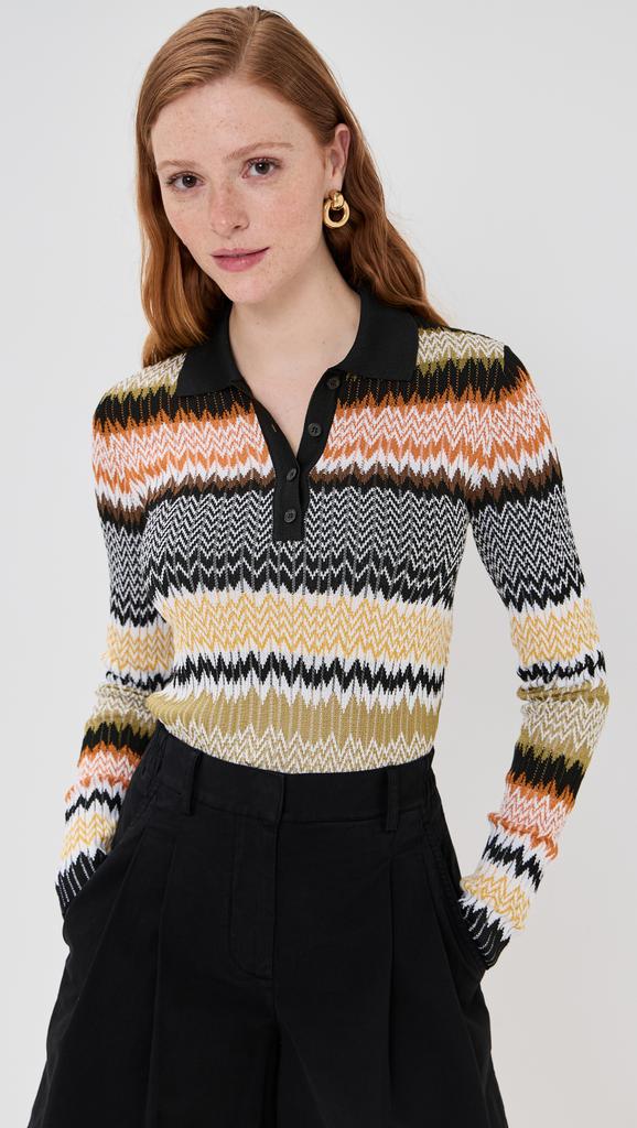 Missoni Long Sleeve Polo