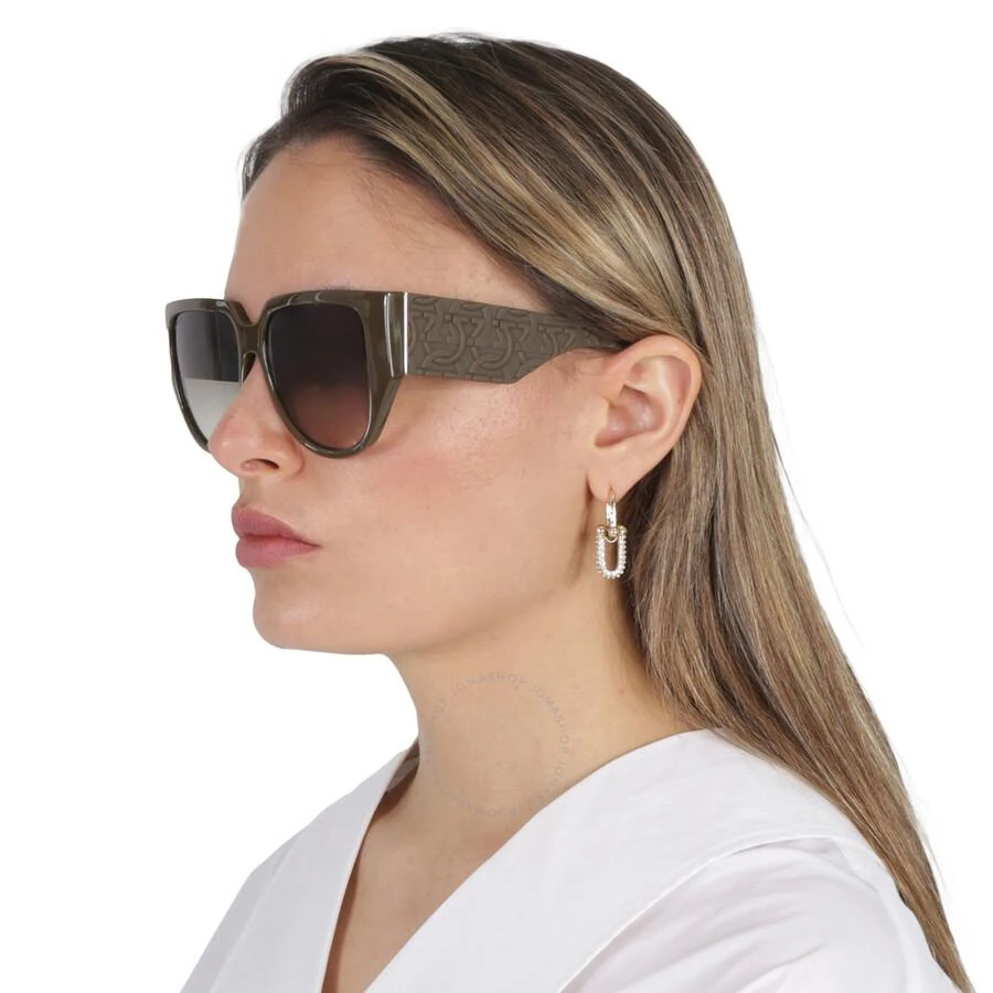 Salvatore Ferragamo Grey Gradient Browline Ladies Sunglasses SF1088SE 324 57 2