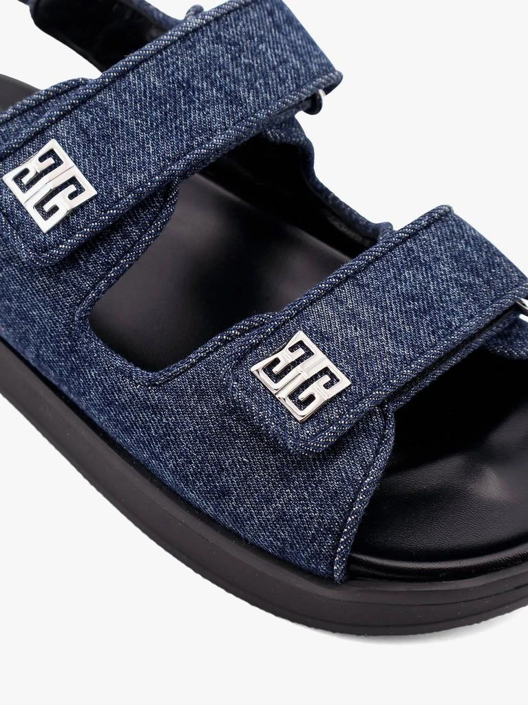 Givenchy Strap flat denim sandals 5