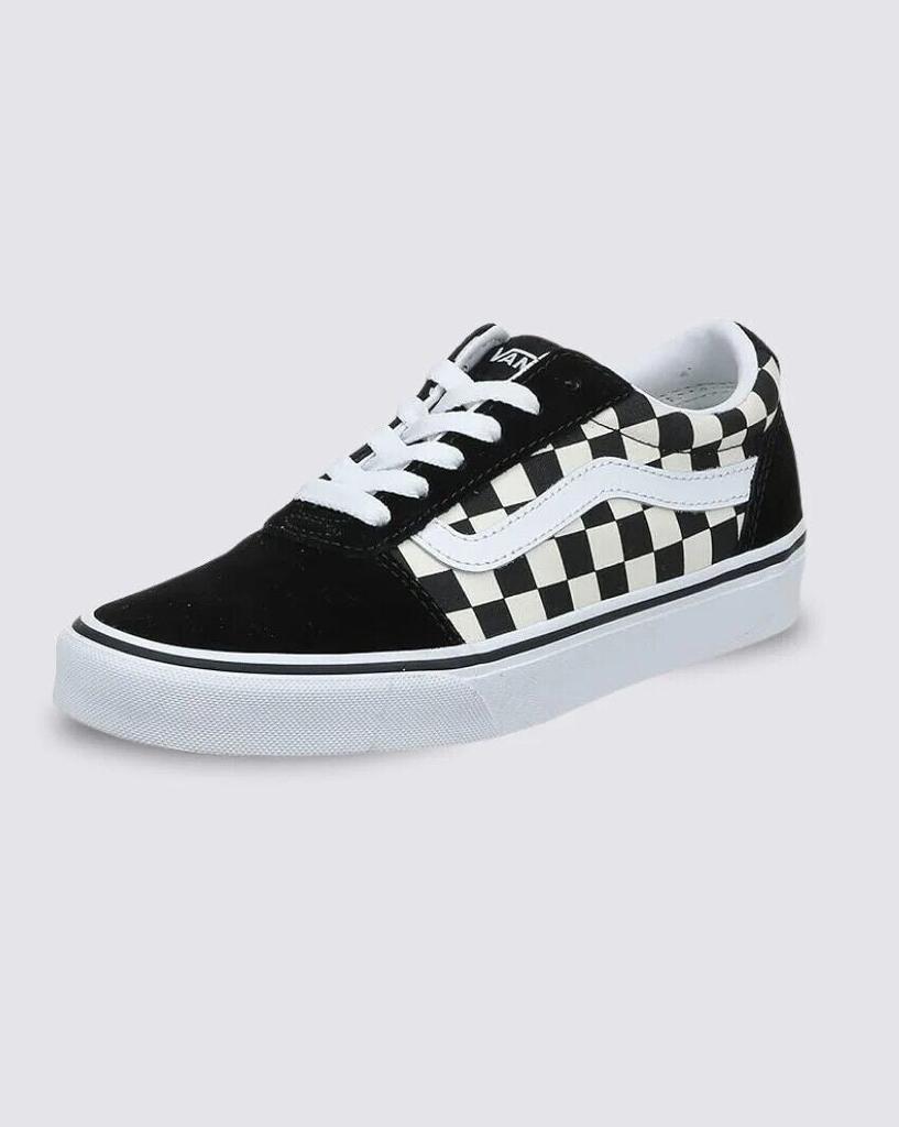 Vans Ward VA3IUN5GX Sneakers Women's Black White Checkered Canvas Skate Shoes