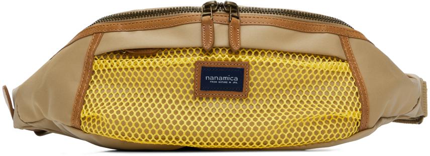 Nanamica Beige Water Repellent Belt Bag