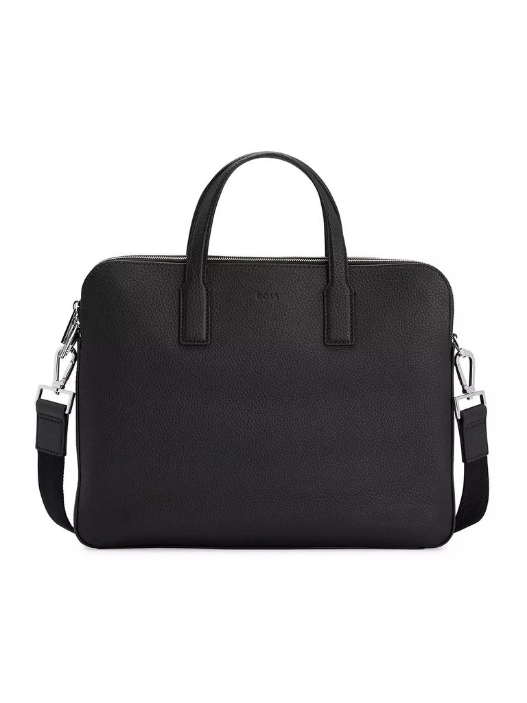 Hugo Boss Italian-Leather Document Case With Embossed Logo 1