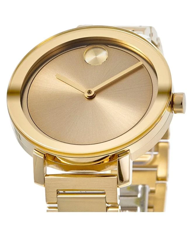 Movado Movado Bold Evolution Gold Dial Gold Steel Women's Watch 3600822 2