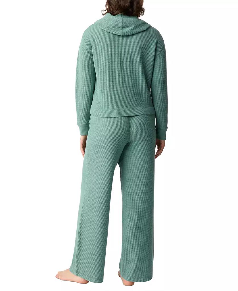 GAP GapBody Women's 2-Pc. Hooded Brushed Waffle Pajama Set