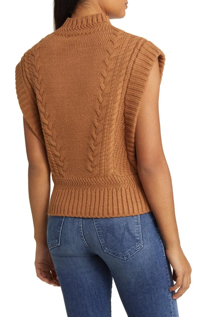 Wit & Wisdom Cable Stitch Mock Neck Sweater Vest 2