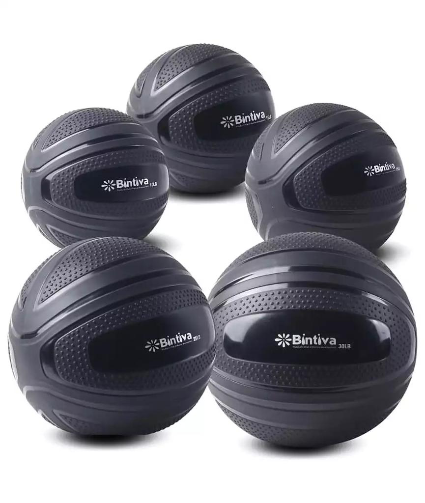 Bintiva Textured Slam Ball Kit - Black