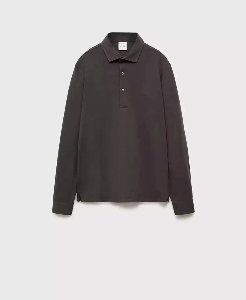 Mango Men's Stretch-Wool Polo Shirt 2