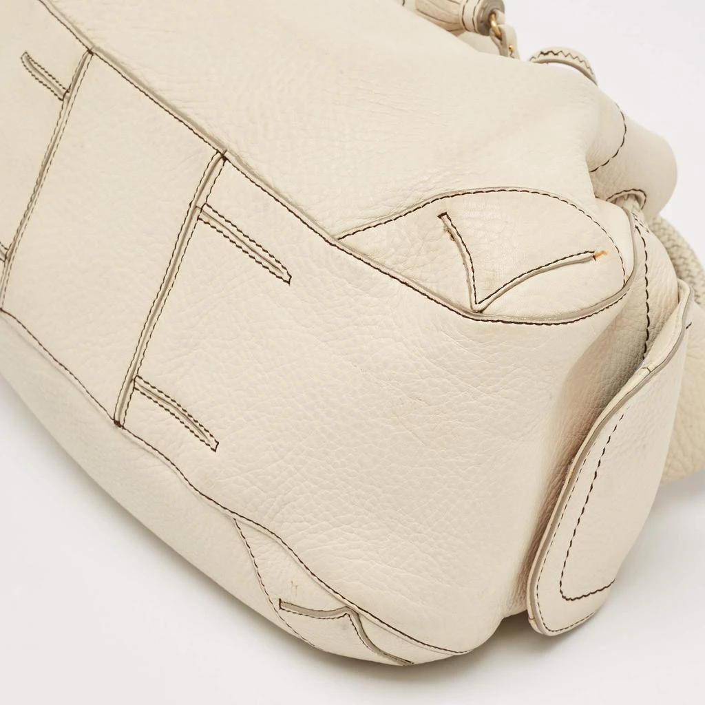 Cole Haan Cole Haan Off White Leather Village Drawstring Shoulder Bag 11