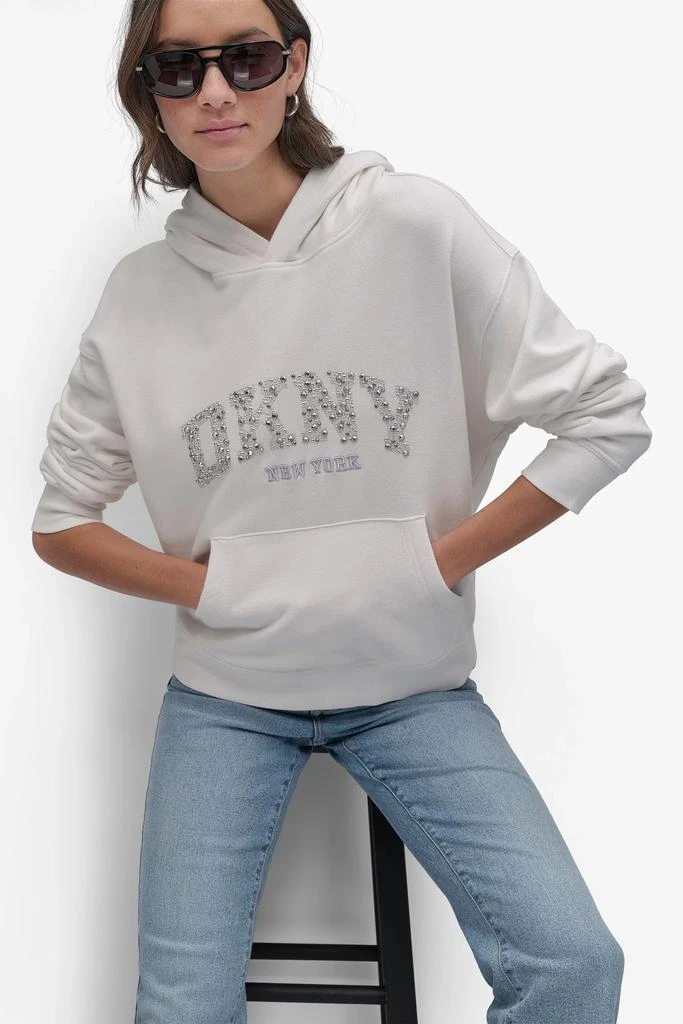 DKNY DKNY ARCHED DOME STUD SWEATSHIRT 4