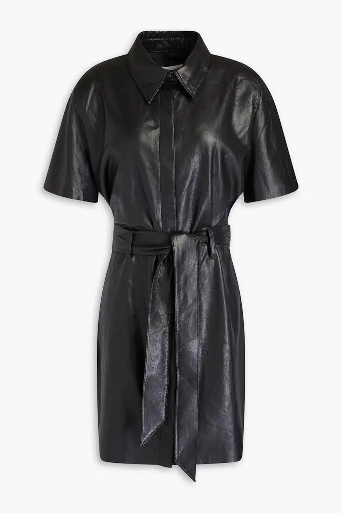 Nanushka Belted mini shirt dress