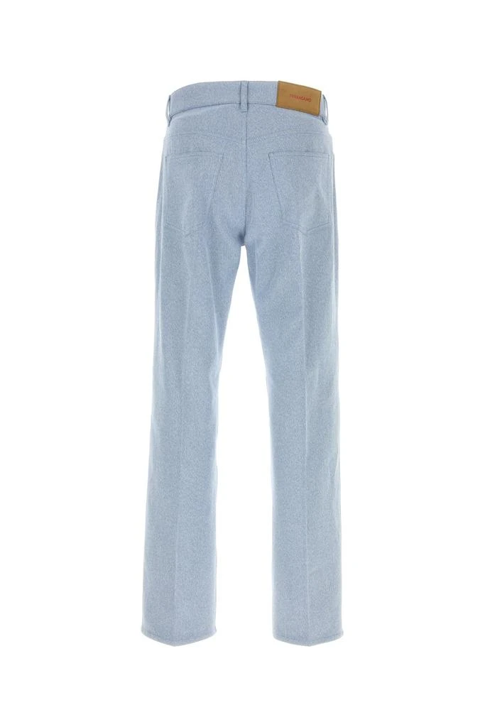 Salvatore Ferragamo Light-blue oxford pant 2