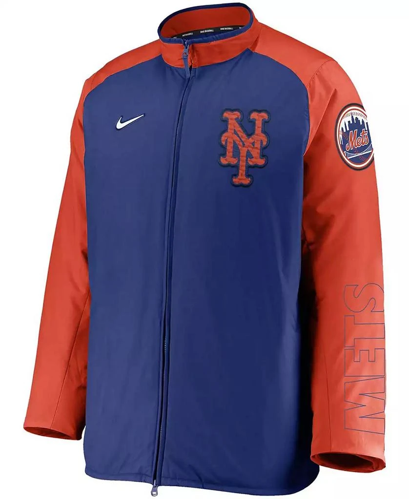 NIKE Men's Royal, Orange New York Mets Authentic Collection Dugout Full-Zip Jacket 3