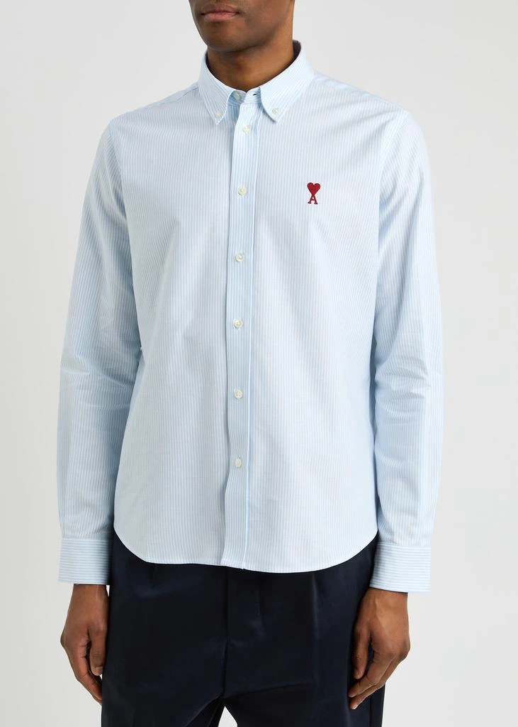 AMI Logo striped cotton shirt 2