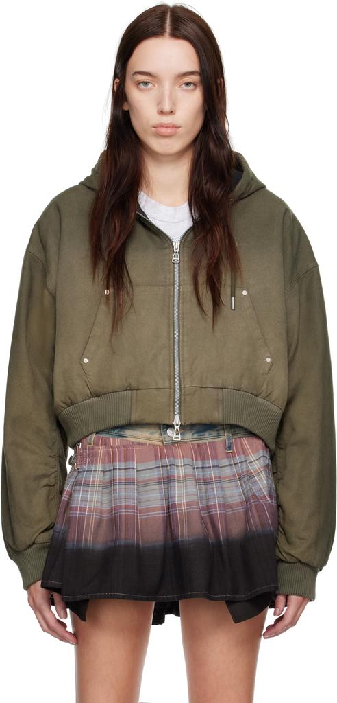 Jordan Khaki Travis Scott Edition Hooded Canvas Jacket