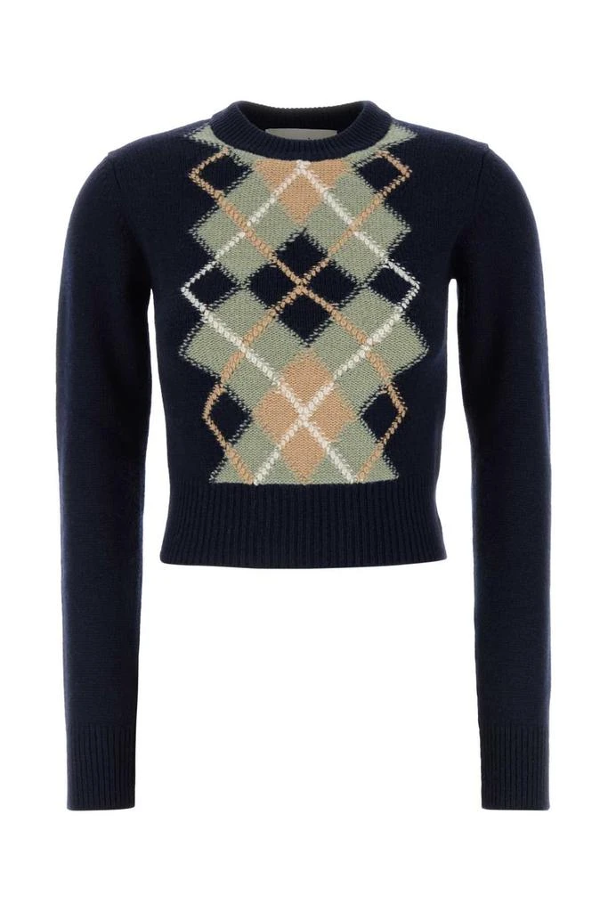 AMI AMI Paris Crewneck Knitted Sweater 1