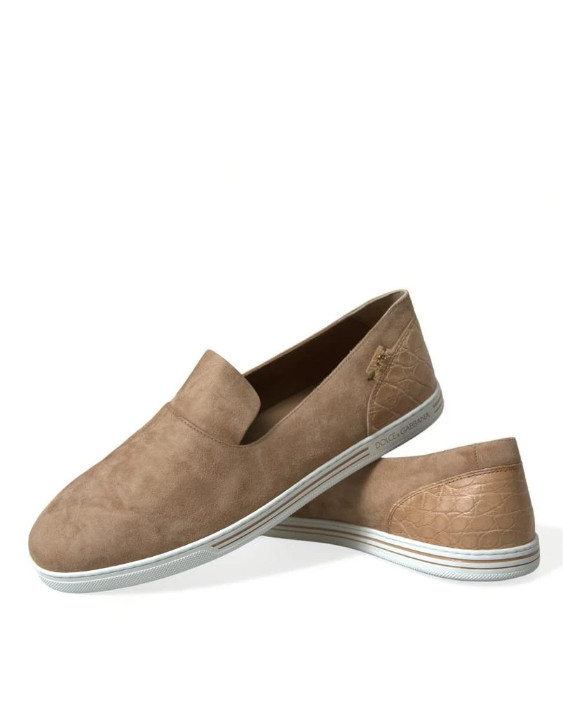 Mocassins Dolce & Gabbana - Rouge, Toile, Taille 42 (UK 8), Neufs Sans Boîte, Homme