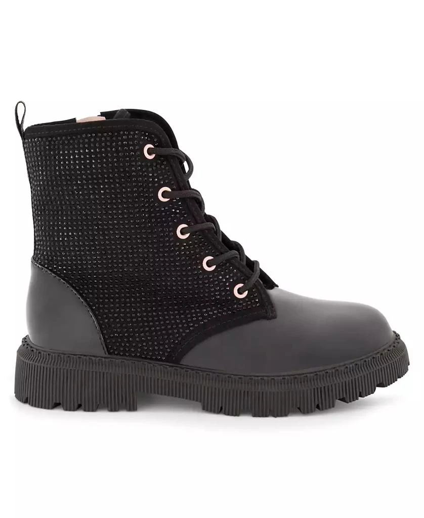 DKNY Big Girls Ava Stone Studded Zipper Closure Moto Boots 2
