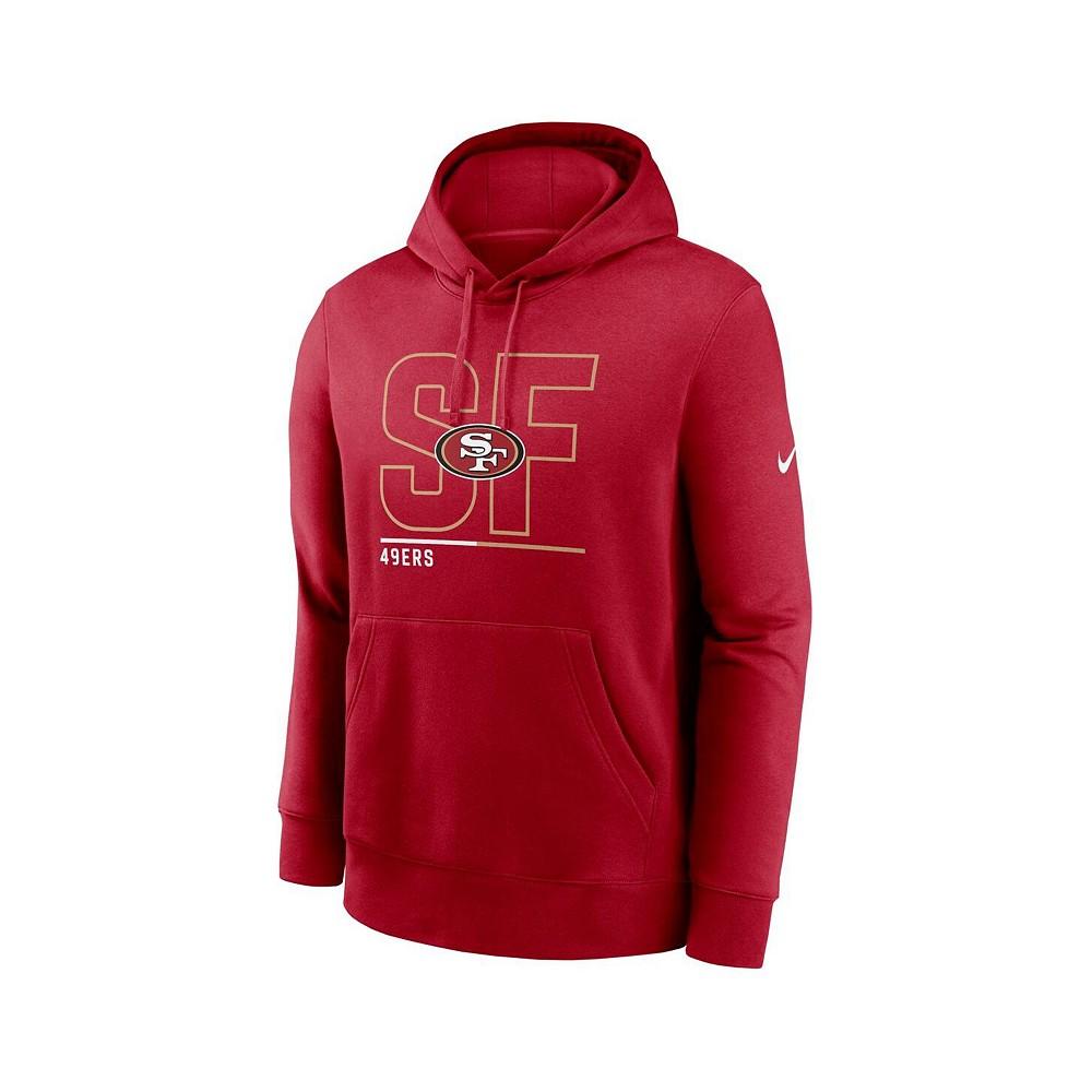 Nike Men's Scarlet San Francisco 49ers City Code Club Fleece Pullover Hoodie