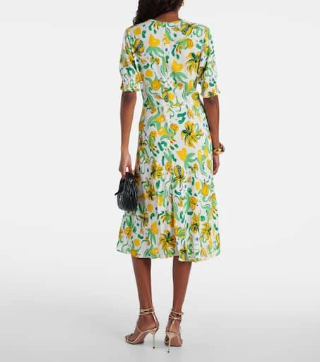 Diane von Furstenberg Jemma floral crêpe midi dress 3