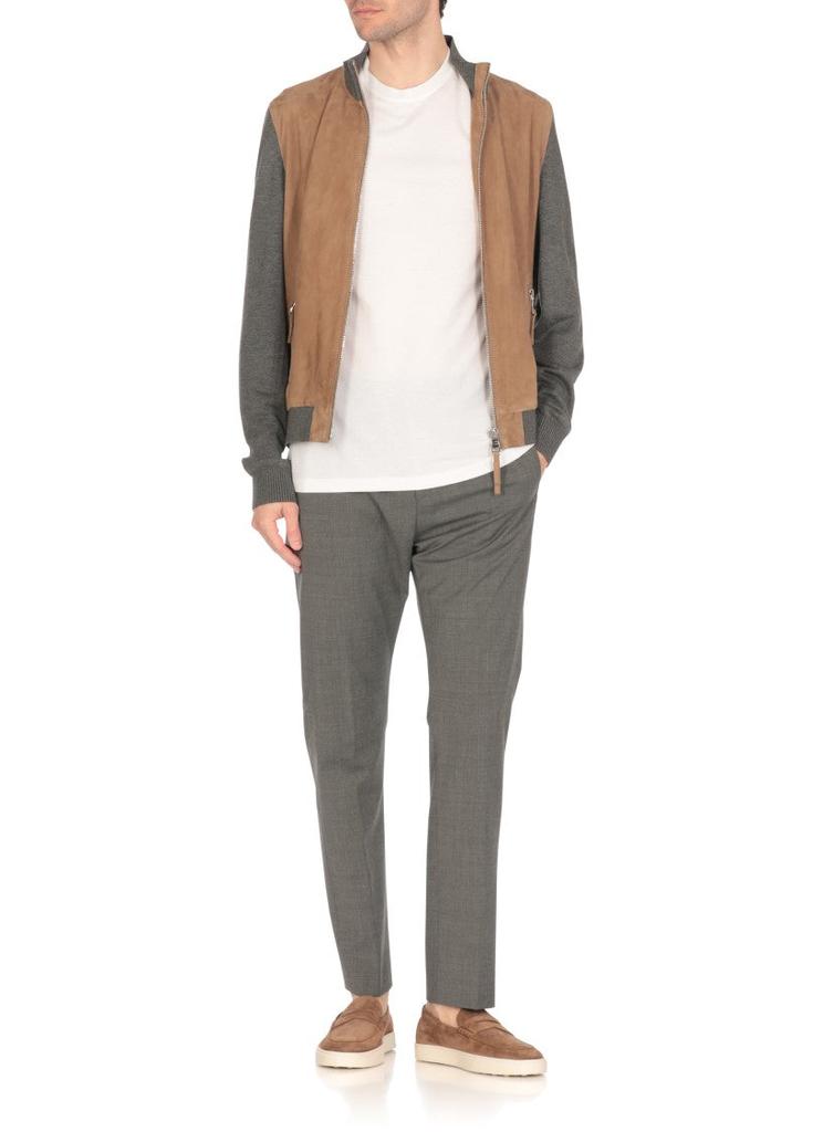 THE JACK LEATHERS Brown Derek Leather Jacket